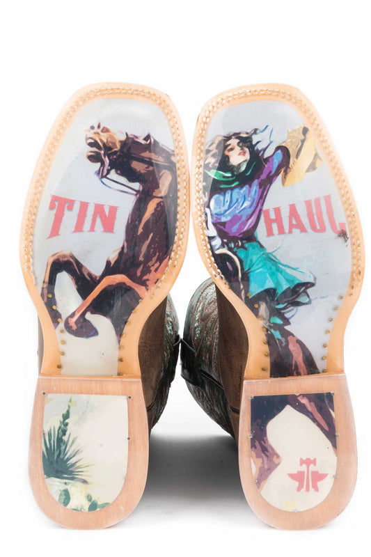 Tin Haul WOMENS BAN WITH DAN WITH UH WITH VINTAGE RIDER GIRL SOLE - Flyclothing LLC