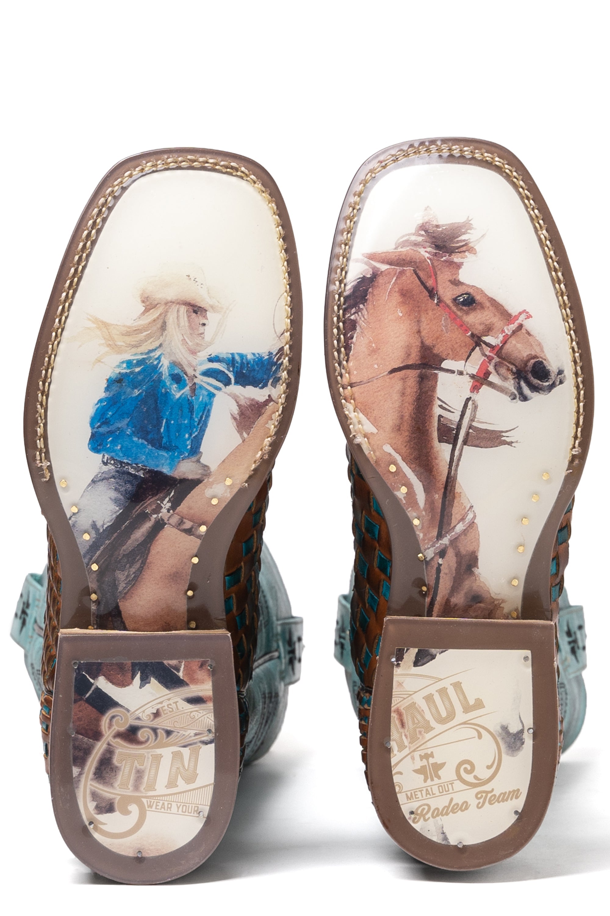 Tin Haul WOMENS GITCHU A GOOD ONE  WITH BARREL RACER SOLE - Flyclothing LLC