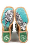 Tin Haul WOMENS YEE WITH HAW WITH PAISLEY CALF SOLE - Flyclothing LLC