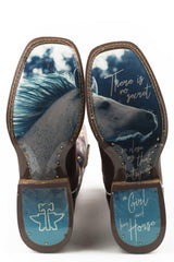 Tin Haul Womens Highbrow Horses With True Love Sole - Flyclothing LLC