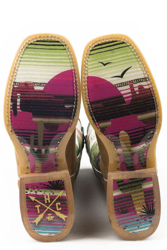 Tin Haul Womens On Point With Serape Sunset Sole - Flyclothing LLC