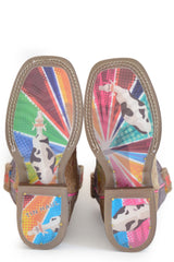 Tin Haul BIG GIRLS SPOTTYCOLORFUL CATTLE SOLE - Flyclothing LLC