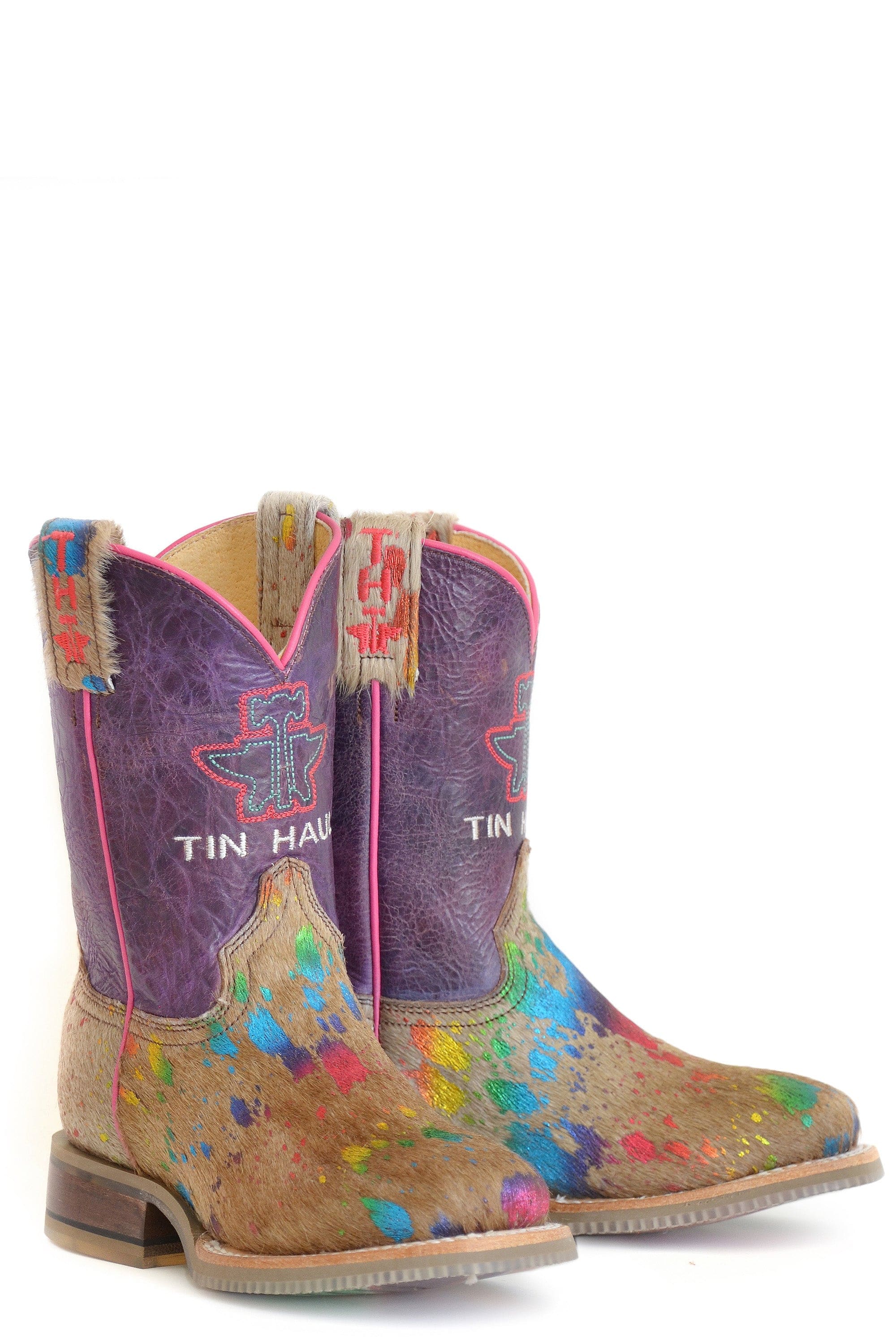 Tin Haul BIG GIRLS SPOTTYCOLORFUL CATTLE SOLE - Flyclothing LLC