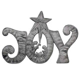 JOY Metal Art with Nativity Scene (11" x 8") - Croix des Bouquets (H) - Croix des Bouquets (H)