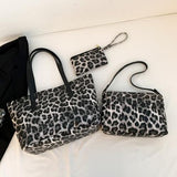 3-Piece Leopard PU Leather Bag Set - Flyclothing LLC