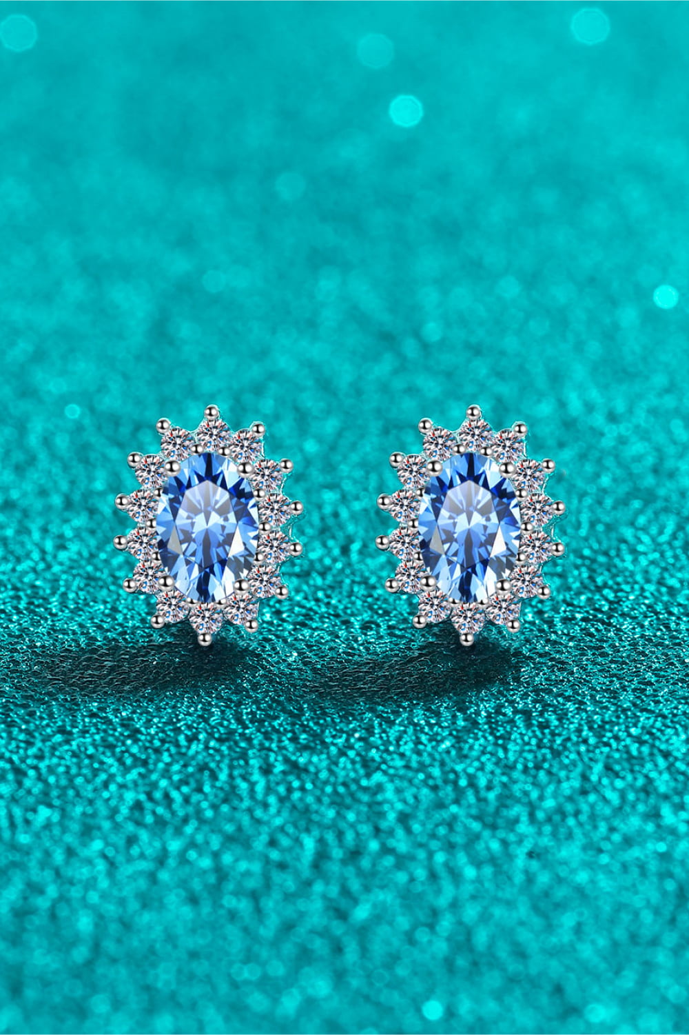 1 Carat Moissanite 925 Sterling Silver Stud Earrings - Flyclothing LLC