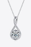 2 Carat Moissanite 925 Sterling Silver Necklace - Flyclothing LLC