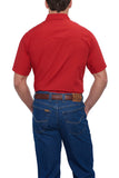 Ely Cattleman Mens S/S Red Solid Snap Shirt - Flyclothing LLC