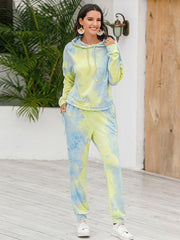 Tie-Dye Hoodie and Pants Set - Flyclothing LLC