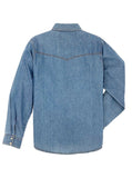 Ely Cattleman Women's Bleach Washed Denim Shirt - Flyclothing LLC