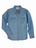 Ely Cattleman Women's Bleach Washed Denim Shirt