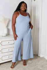 Basic Bae Full Size Spaghetti Strap V-Neck Jumpsuit - Flyclothing LLC