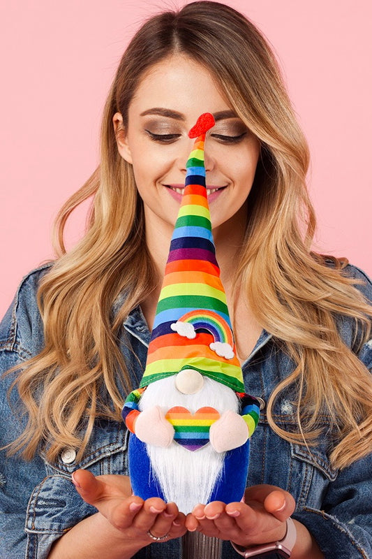 Rainbow Pointed Hat Gnome - Flyclothing LLC