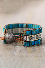 Handmade Triple Layer Natural Stone Bracelet - Flyclothing LLC