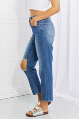 RISEN Full Size Emily High Rise Relaxed Jeans - Flyclothing LLC