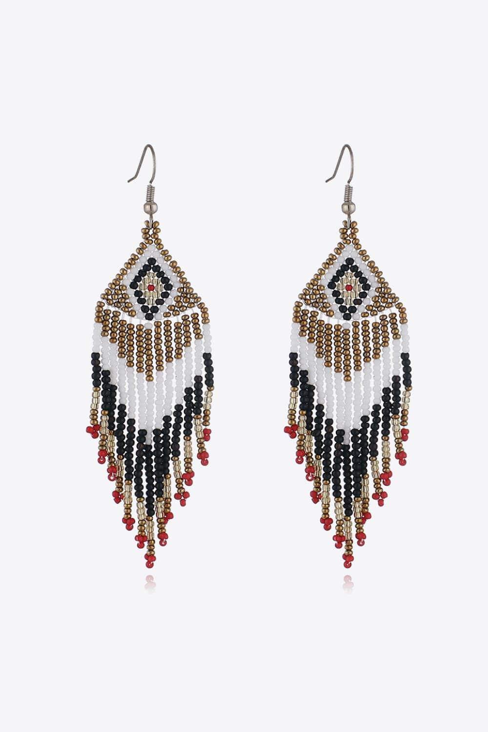 Beaded Dangle Earrings - Trendsi