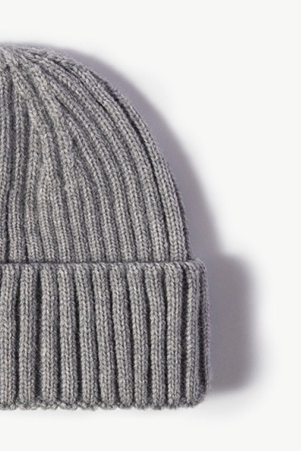 Rib-Knit Cuff Beanie - Flyclothing LLC