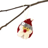 Hand Felted Christmas Ornament: Santa - Global Groove (H) - Flyclothing LLC