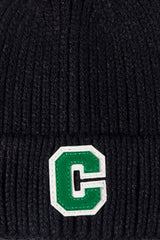 Letter C Patch Cuffed Beanie - Trendsi