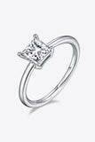 1 Carat Moissanite 925 Sterling Silver Solitaire Ring - Flyclothing LLC