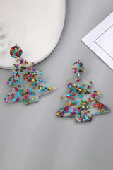 Christmas Tree Acrylic Earrings - Trendsi