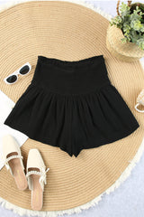 Smocked Waist Culotte Shorts - Flyclothing LLC