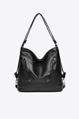 PU Leather Shoulder Bag - Trendsi