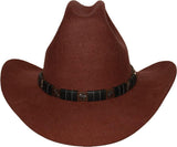 Rockmount Clothing Rust Wool Felt Cattleman Western Cowboy Hat - Rockmount Clothing