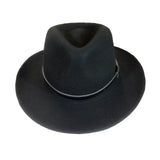 Rockmount Clothing Black Wool Felt Hat with Faux Leather Band - Rockmount Clothing