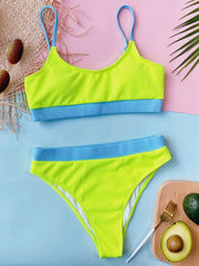 Scoop Neck Spaghetti Strap Two-Piece Swim Set - Flyclothing LLC