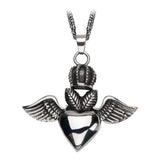 Inox Jewelry Womens Stainless Steel Biker Wings pendant - Flyclothing LLC