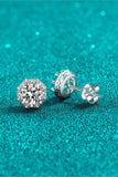 2 Carat Moissanite 925 Sterling Silver Stud Earrings - Flyclothing LLC