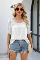 Short Flounce Sleeve Top - Flyclothing LLC