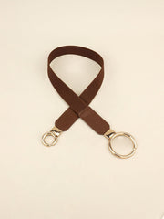 Double Ring Buckle Elastic PU Belt - Flyclothing LLC