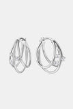 Moissanite 925 Sterling Silver Layered Earrings - Flyclothing LLC