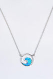 Opal Wave Pendant Necklace - Flyclothing LLC