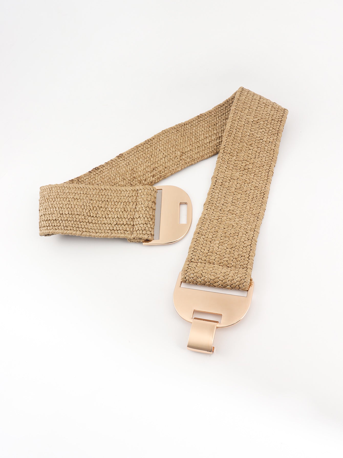 Alloy Buckle Elastic Belt - Trendsi