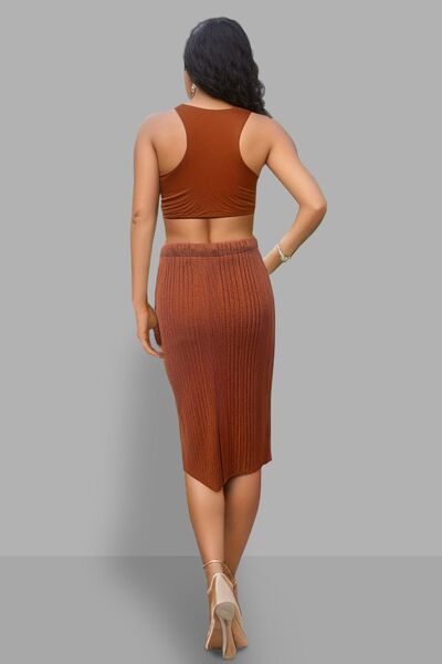 Slit High Waist Skirt - Flyclothing LLC