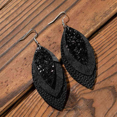 PU Leather Drop Earrings - Trendsi