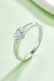 Moissanite 925 Sterling Silver Solitaire Ring - Flyclothing LLC