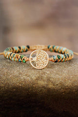 Handmade Tree Shape Beaded Copper Bracelet - Flyclothing LLC