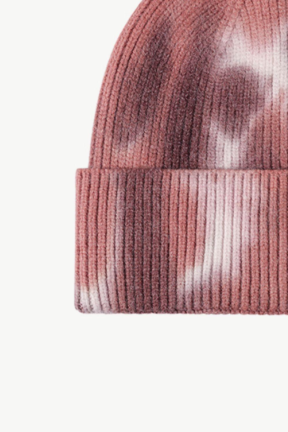 Tie-Dye Cuffed Knit Beanie - Flyclothing LLC