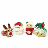 Hand Felted Christmas Napkin Rings, Set of Four - Global Groove (T) - Flyclothing LLC