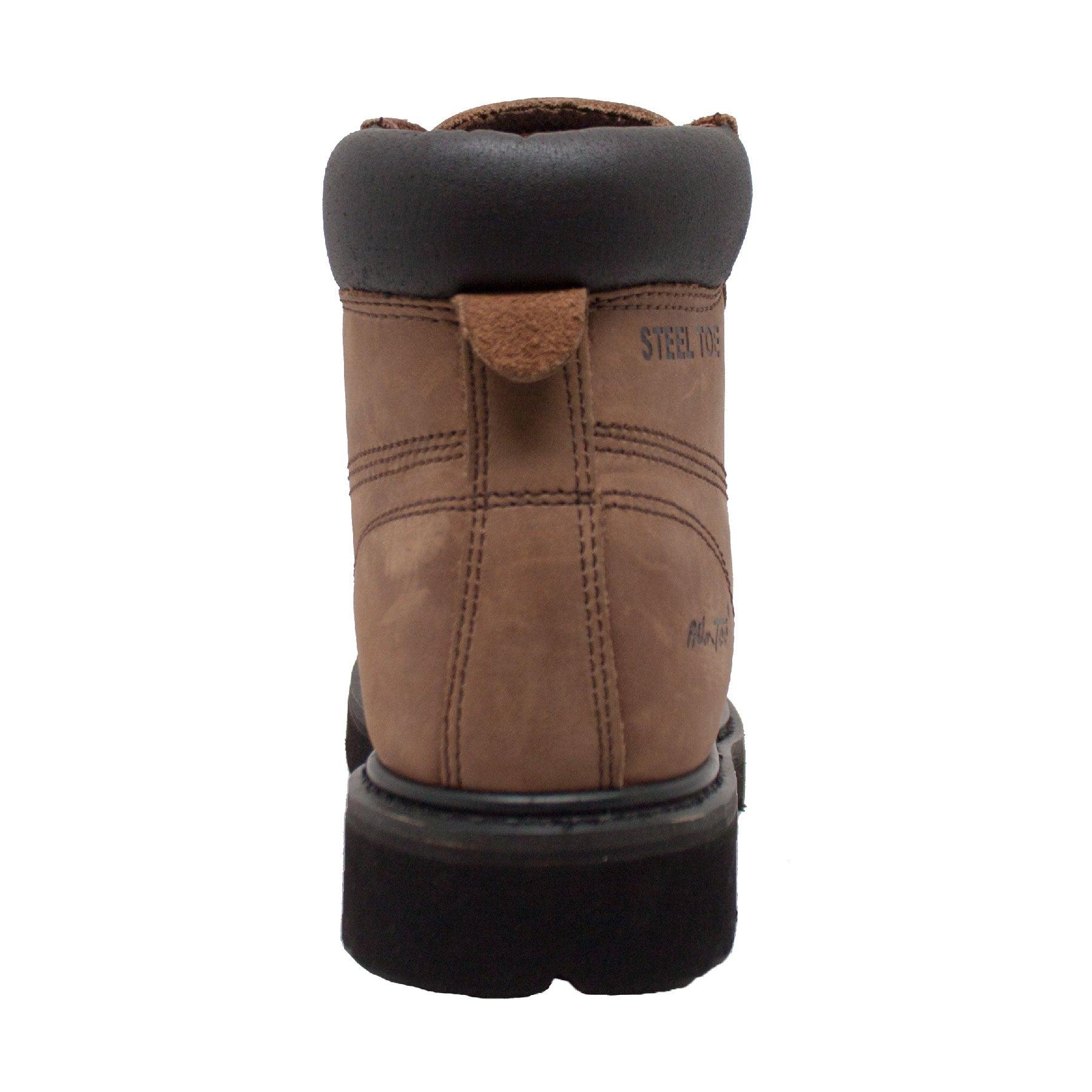 Men's 6" Steel Toe Work Boot Brown - Flyclothing LLC