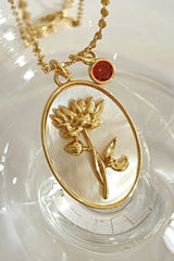 Flower Shell Pendant Copper Necklace - Flyclothing LLC