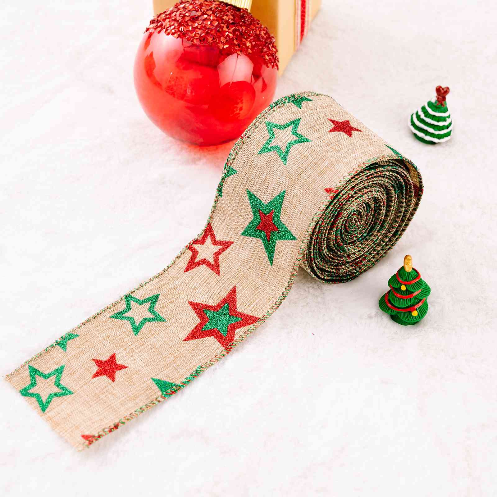 Christmas Polyester Ribbon - Trendsi