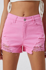 Distressed Denim Shorts - Flyclothing LLC