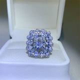 3 Carat Moissanite 925 Sterling Silver Ring - Flyclothing LLC