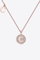 Moissanite A to J Pendant Necklace - Flyclothing LLC