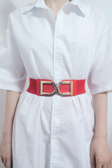 Double D Buckle PU Belt - Flyclothing LLC